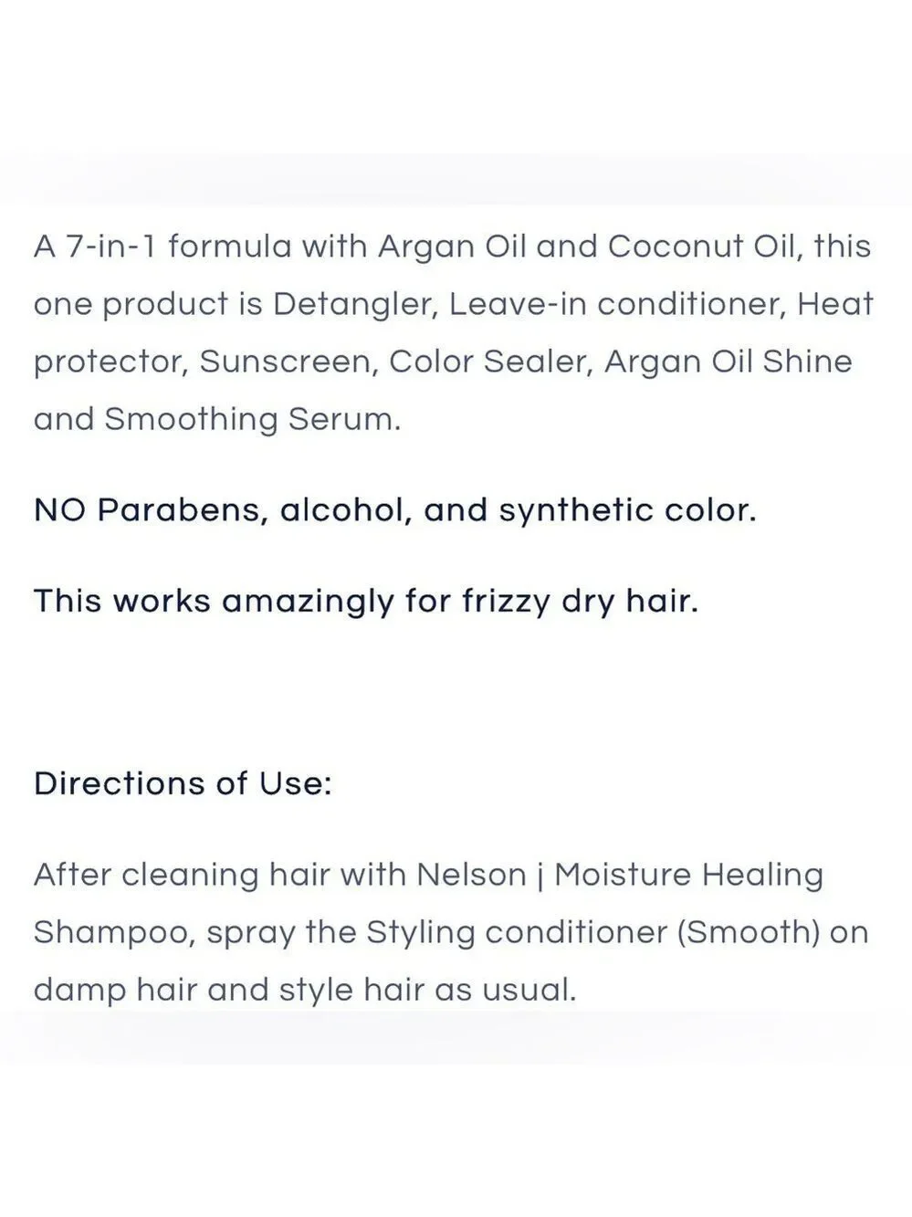 Nelson Beverly Hills Styling Conditioner Smooth